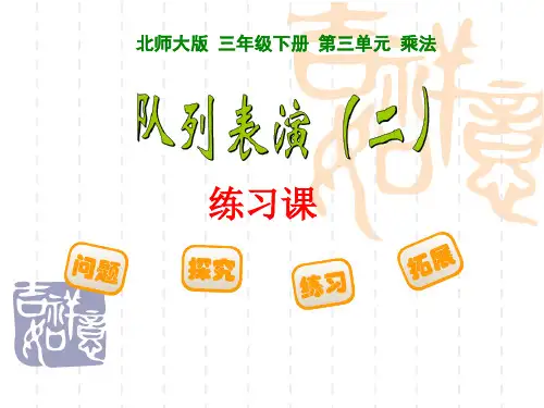 18 《队列表演二》练习课