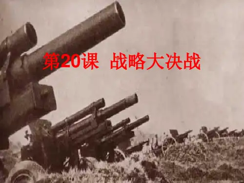 历史七上《战略大决战》