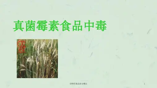 动物性食品安全概论课件