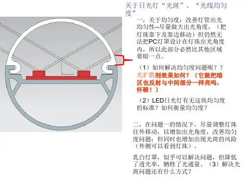 LED日光灯“光斑”“光均匀度”探讨