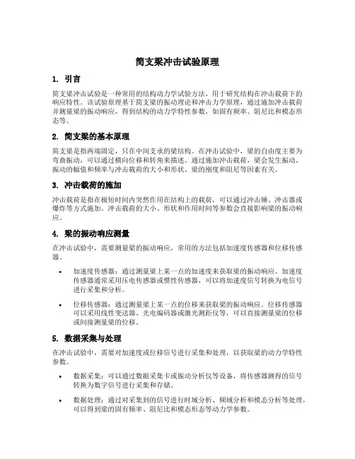 简支梁冲击试验原理