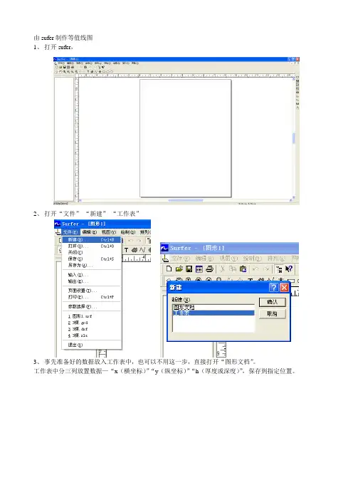 使用sufer制作等值线图(等厚图等)及从sufer中转mapgis