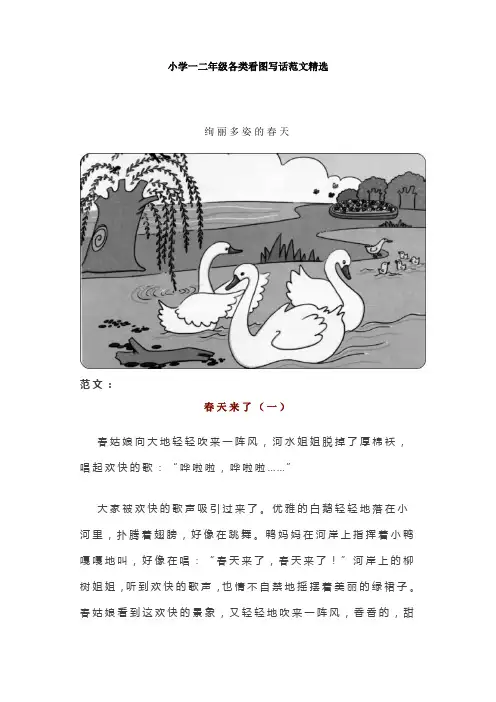 一二年级语文看图写话范文50篇
