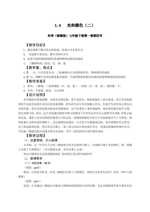 1.4光和颜色(2)