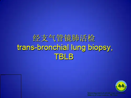 经支气管镜肺活检ppt课件