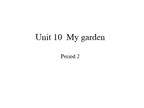 沪教牛津版英语(深圳用)四年级下册Module 4 Unit 10  My garden  Period 2课件