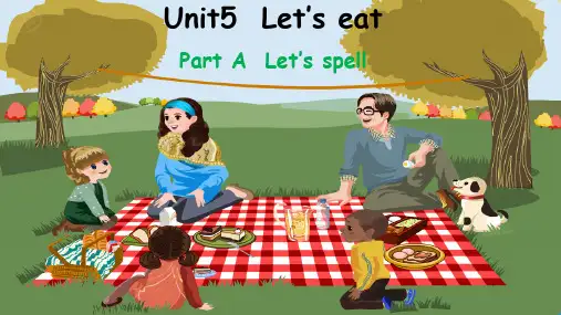 人教PEP版英语三年级上册Unit 5 Let's eat  B let's learn课件