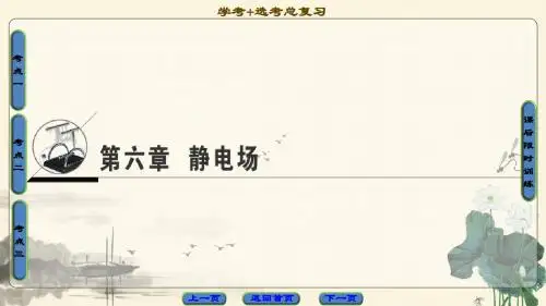 高三物理(浙江选考)一轮复习课件：第6章 第1节 电场力的性质
