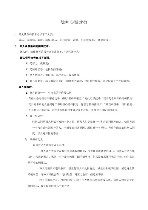 绘画心里分析