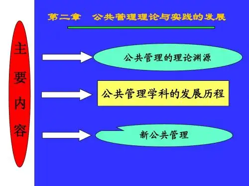 公共管理的理论的发展