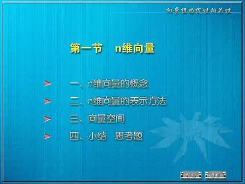 3-1n维向量