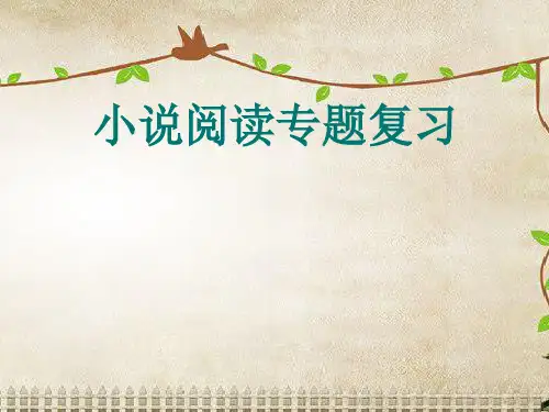 《小说阅读专题复习》PPT课件(共65张)