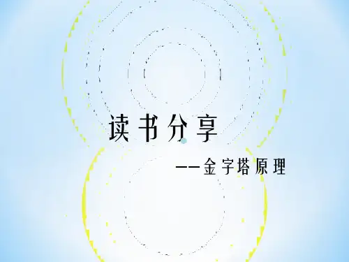 金字塔原理分享PPT课件