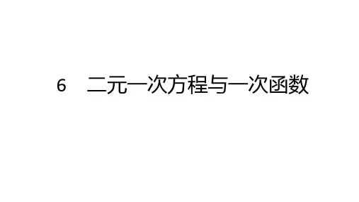5.6 二元一次方程与一次函数  课件 2024-2025学年数学北师版八年级上册