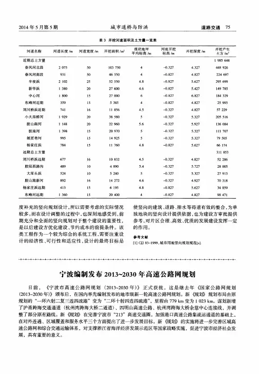 宁波编制发布2013--2030年高速公路网规划