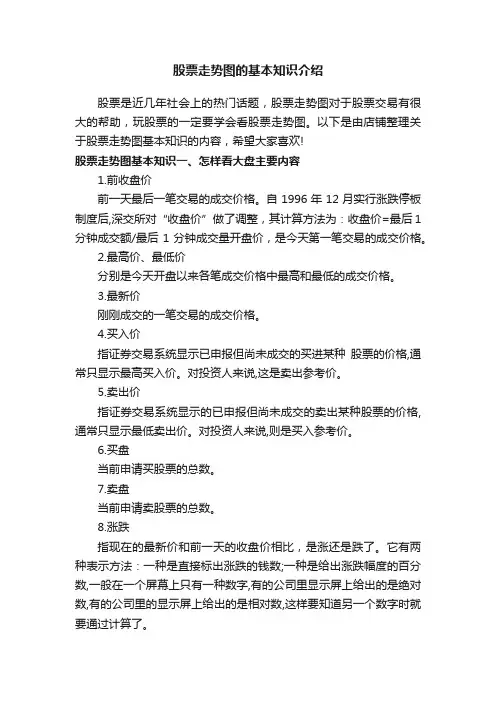 股票走势图的基本知识介绍