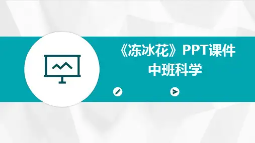 《冻冰花》PPT课件中班科学