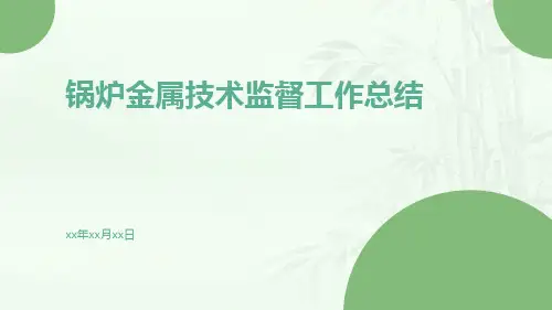 锅炉金属技术监督工作总结PPT