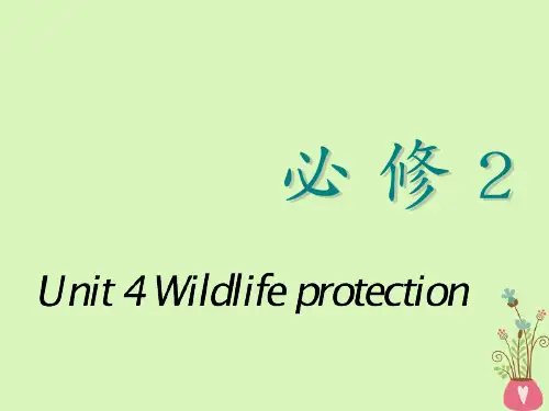 高考英语一轮复习Unit4Wildlifeprotection课件新人教版必修2