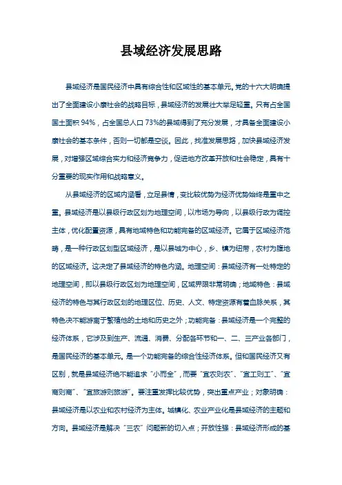 县域经济发展思路1