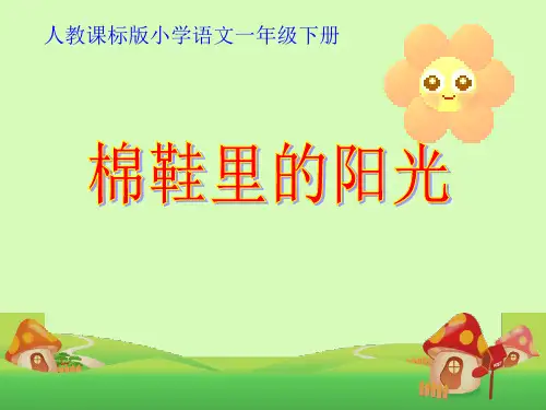 一下《棉鞋里的阳光》PPT课件