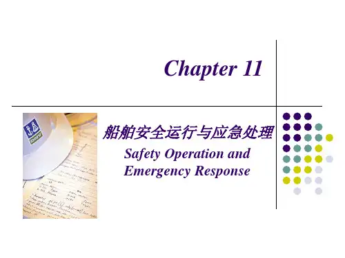船舶动力装置技术管理课件 第十一章 船舶安全运行与应急处理