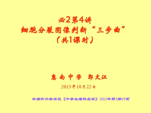 必2第细胞分裂图像的判断