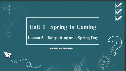 冀教版八年级下册英语精品教学课件 unit 1 Spring Is Coming Lesson 5