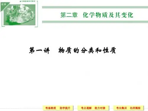 2014届高考化学第一轮复习方案【配套课件】：第2章 第1讲 物质的分类和性质(45张PPT)