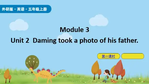 《Daming took a photo of his father》PPT课件(第1课时)