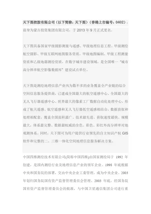 天下图控股有限公司