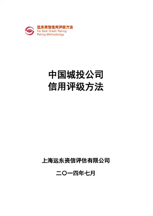 城投公司评级方法pdf