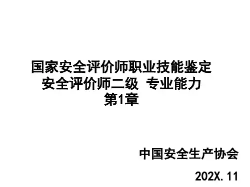 国家安全评价师PPT