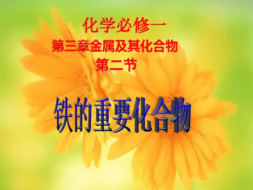 人教版高中化学必修一课件：3.2 铁的金属化合物 (共20张PPT)