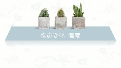 1、1物态变化 温度课件--北师大版八年级上册物理