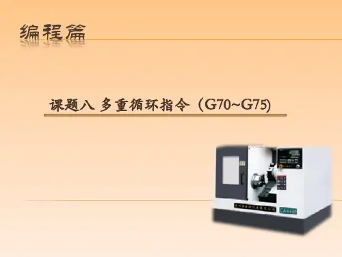 广数GSK980TDc车床数控系统 《数控车床编程与操作(第三版)》 电子课件- 编程篇 课题八(3版)