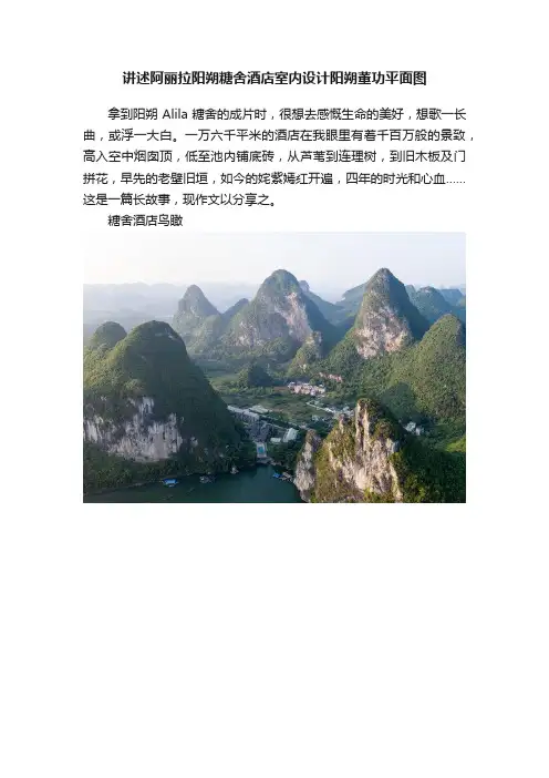 讲述阿丽拉阳朔糖舍酒店室内设计阳朔董功平面图
