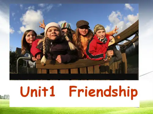 新人教版高中英语必修一高一英语Unit1__friendship精品ppt课件