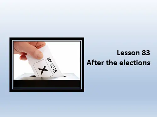 新概念英语第二册Lesson 83 (共80张PPT)