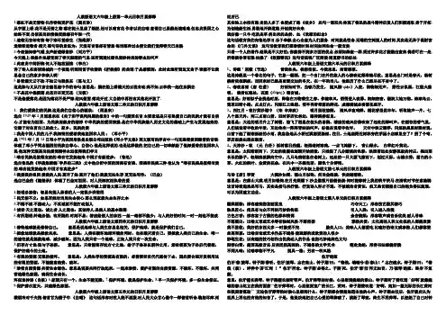 人教版语文-六年级全部-日积月累解释