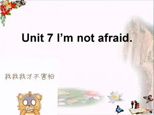 六年级英语下册Unit7《I’mnotafraid》 优秀课件1(新版)湘少版