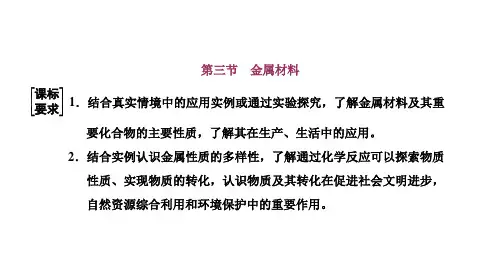 第三章第三节金属材料考点铜及其化合物-课件新高考化学一轮复习