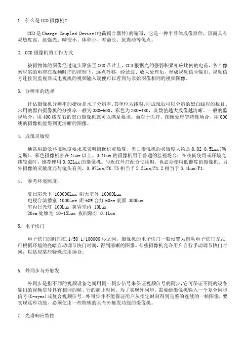 CCD的选购技巧.