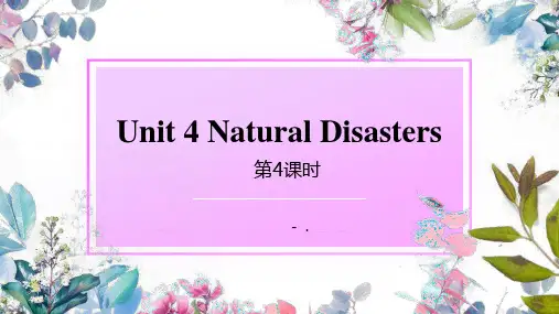 《Natural disasters》PPT(第4课时)