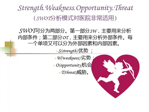 《医院SWOT分析》PPT课件