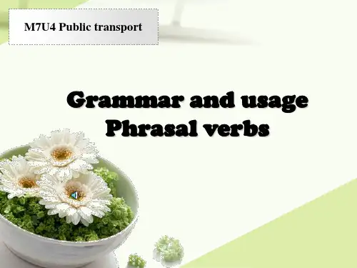 译林英语选修7Unit4 Grammar and usage  (共21张PPT)