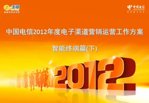 中国电信2012年度电子渠道营销运营工作方案-智能终端篇(下)