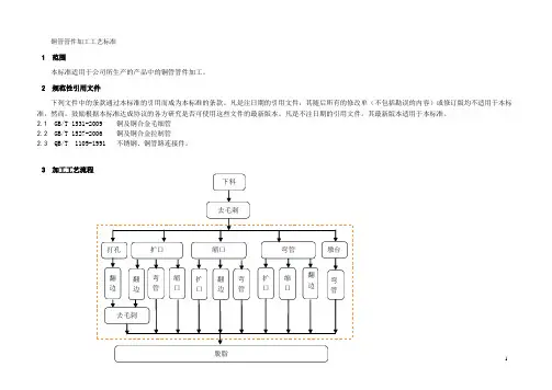 铜管管件加工工艺标准