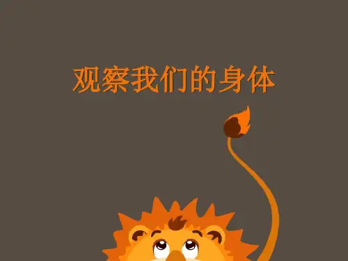 新教科版科学二年级下册《观察我们的身体》教学课件