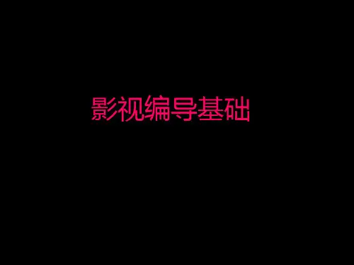 影视编导基础  ppt课件
